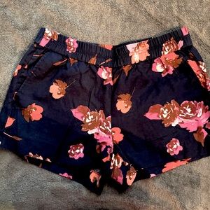 J Crew linen floral shorts size 6